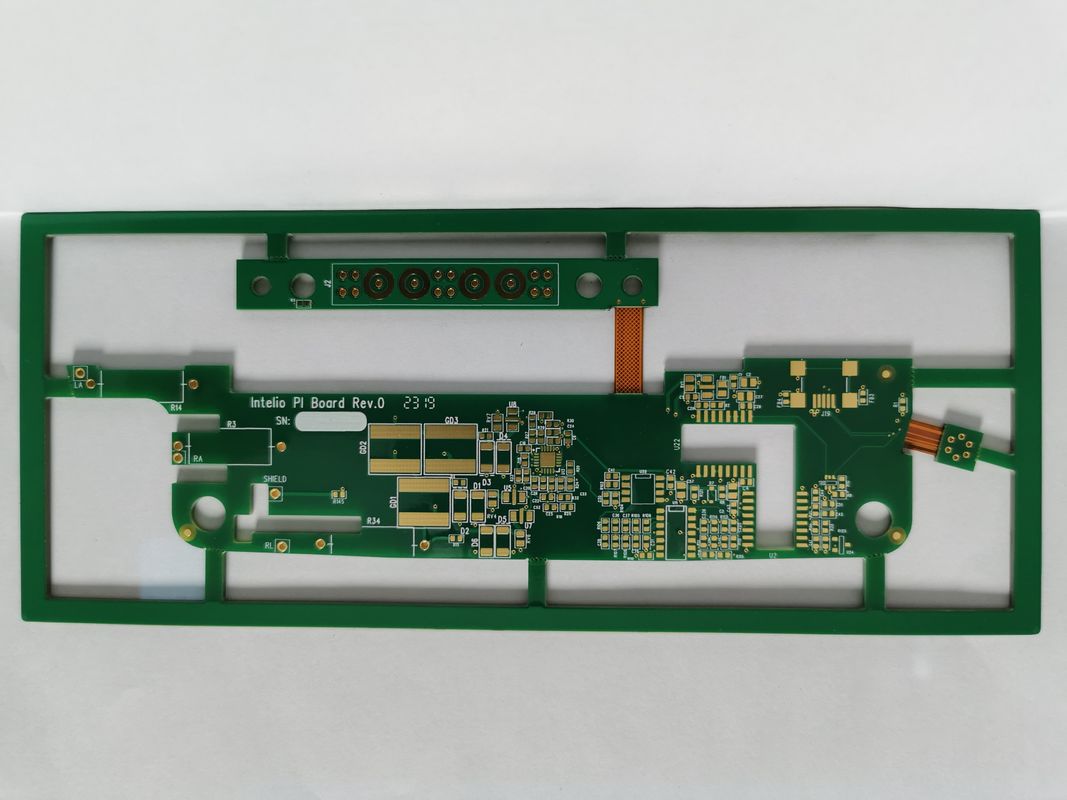 4 couches de PCB flexible pliable avec revêtement sanforisé