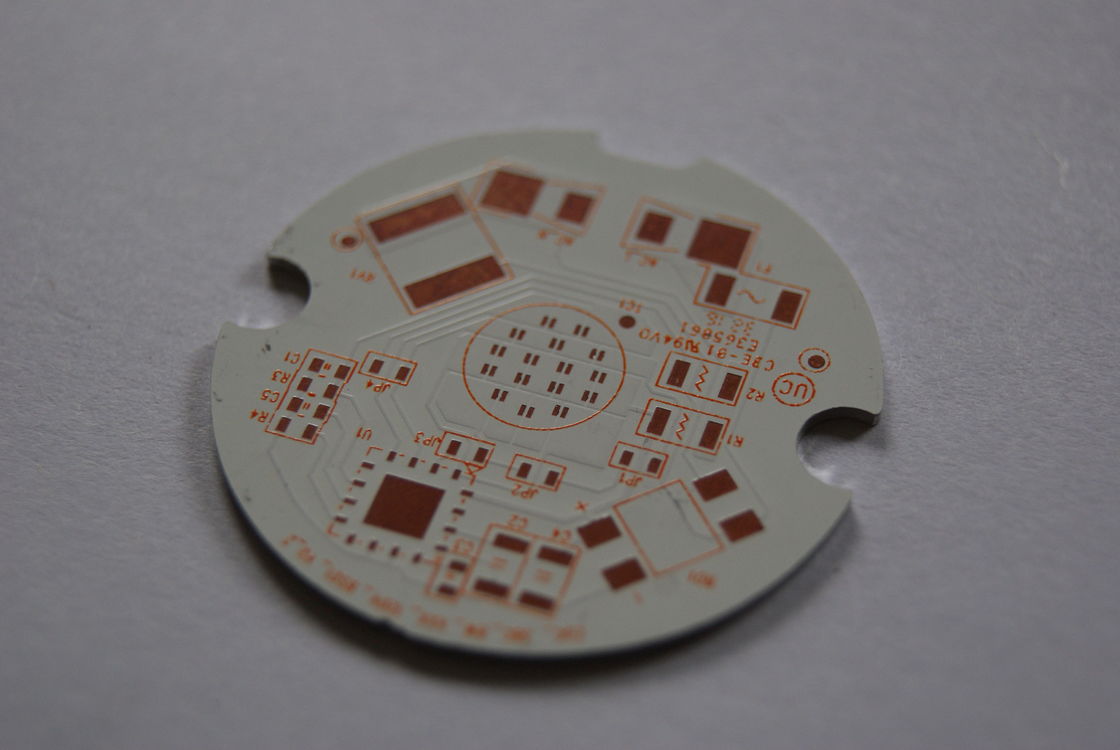 Plaque de base de PCB en argent à immersion jaune blanc 0,5-6,0 oz Plaque de circuit IMS en cuivre