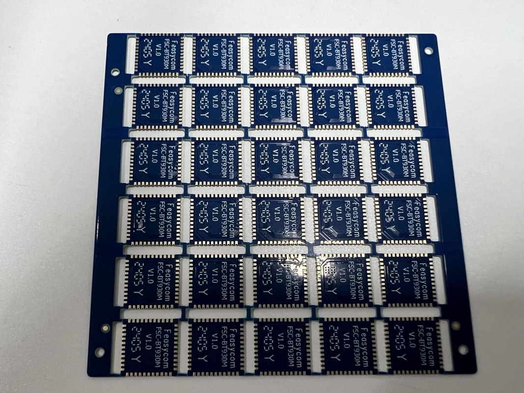 OEM carte de circuit imprimé multicouche à quatre côtés demi-trous avec des doigts de conducteur en or IC conduit