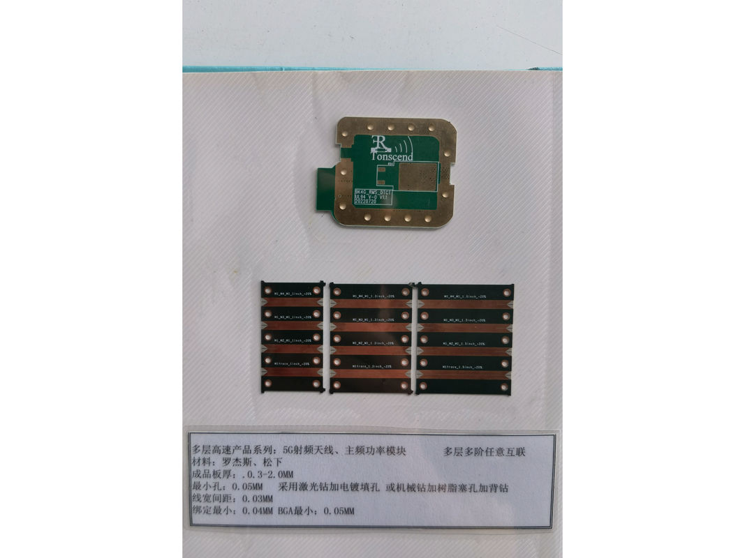 Système d'interconnexion multicouche pour conceptions électroniques avancées 3mil Min. Rogers 4330/5880, Panasonic MEGTRON