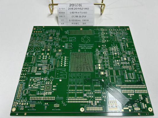 Tableau de PCB à 20 couches avec contrôle d'impédance multigroupe VIPPO sous pâte TU-933